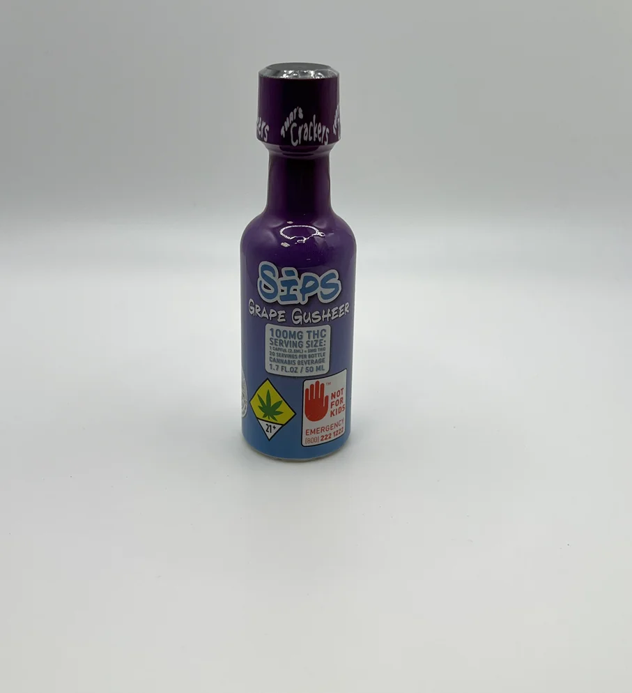 Sips Grape Gusheer cannabis beverage